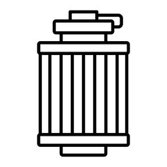 Air filter icon. outline icon