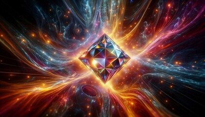 Radiant Abstraction on Fire 4K HDR Ultra HD Wallpaper