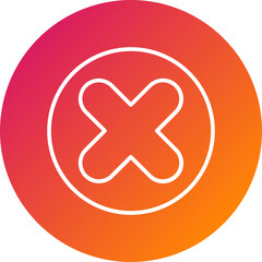 Obraz premium Cancel Vector Icon