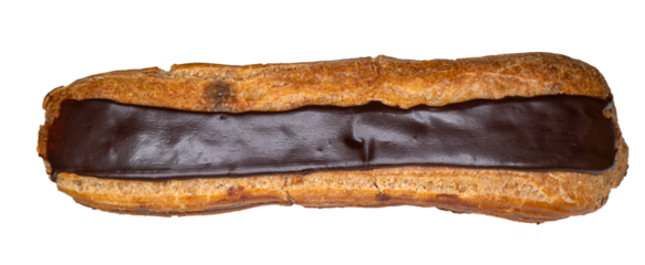 un éclair au chocolat, PNG sur fond transparent