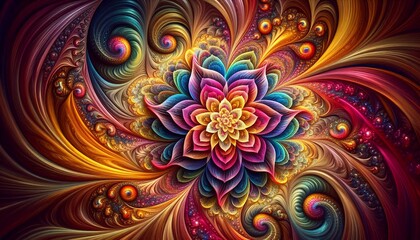 Luminous Abstract Blossom 4K HDR Ultra HD Wallpaper