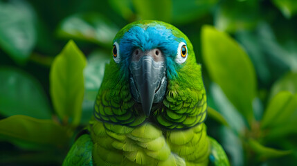 Obraz premium Grinning Military Macaw Giving The Camera Some