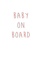 BABY ON BOARD - Adorable and Safe SVG Design for Car Decals and Crafts