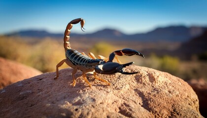 Scorpion in the desert