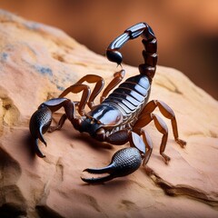 Scorpion in the desert