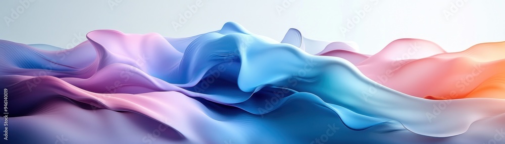 Aufkleber abstract aqua gradient background seamlessly blending colors, creating a continuous visual flow for 