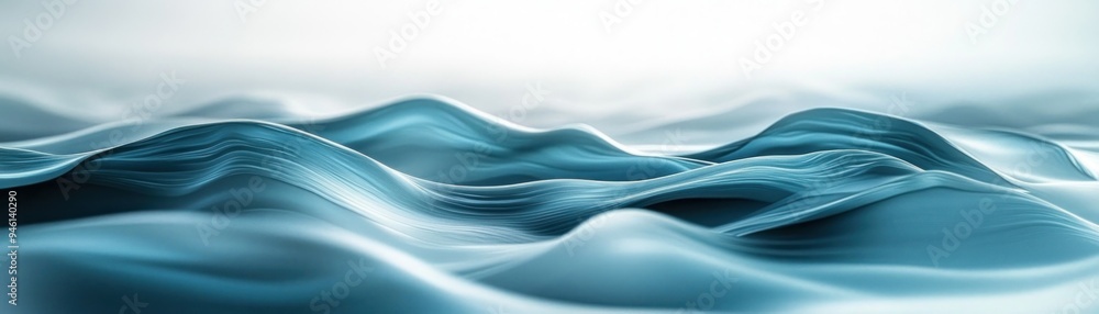 Poster abstract aqua gradient background seamless visual flow with smooth transitions, perfect for website,
