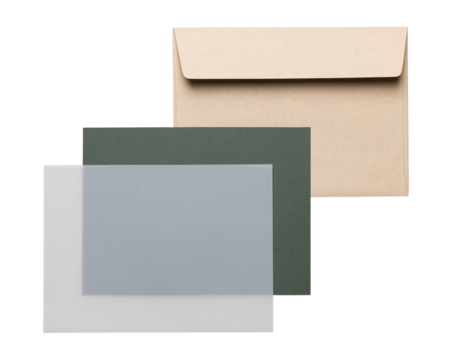 Aesthetic envelope png, earth tone corporate identity design