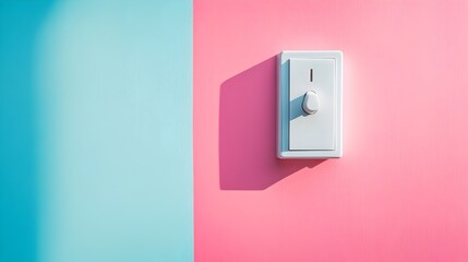 Intriguing Conceptual Image of a Light Switch with a Shadow that Doesn t Match Sparking Curiosity and Inviting of the Unexpected