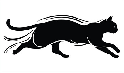 black cat cartoon, black cat vector, icon vector illustration, cat silhouette of a cat isolated on a white background, eps, , vector