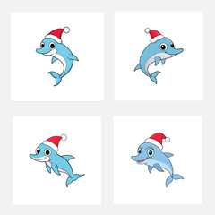 Christmas logo vector illustration 