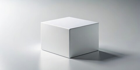 Fototapeta premium Square box mockup rendering object for packaging design