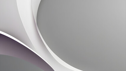 Abstract wave design for business presentation template with curved white lines and light backdrop