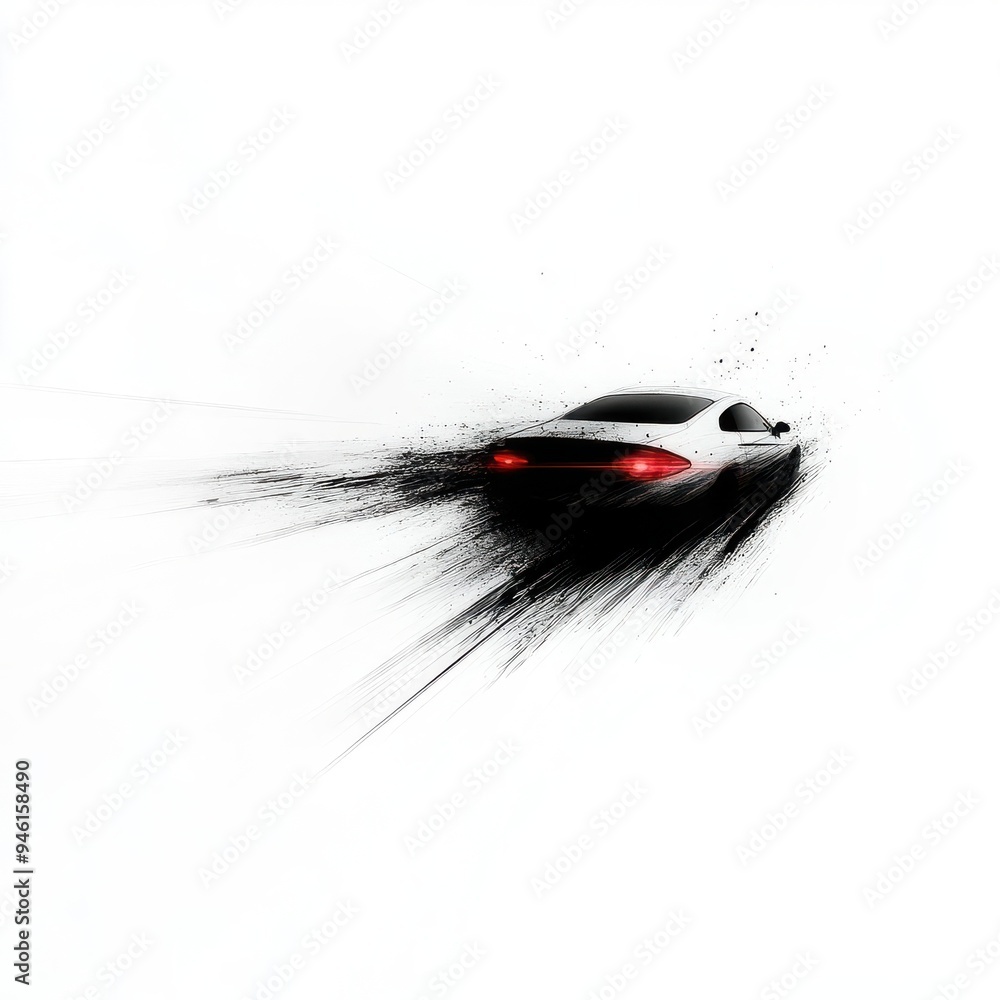 Aufkleber create speed lines that depict a fast chase scene