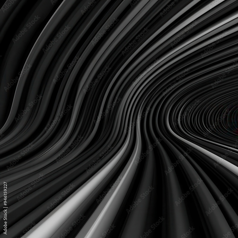 Poster generate speed lines from the background to emphasize motion