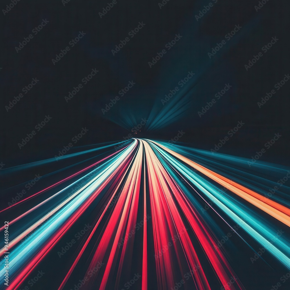 Poster generate speed lines that highlight the speed of a moving vehicle