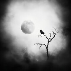 Use black and white tones to create a chilling atmosphere