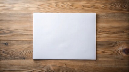 Blank white sheet of paper ready to be filled with creativity and ideas