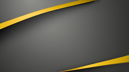 yellow white 3d curves on grey background, backdrop wallpaper