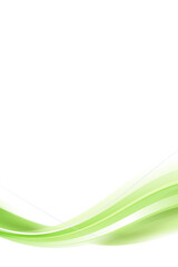 Green curve frame template design element