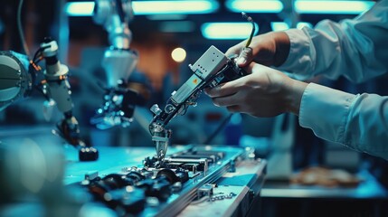 Robot Arm Automation in Manufacturing Facility