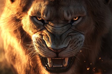 Angry Lion