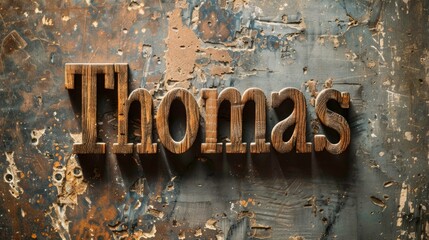 Wooden Teak personalized name postcard perfect for decor.