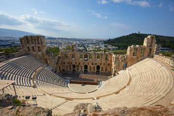 The Odeon of Herodes Atticus in Athens, Greece