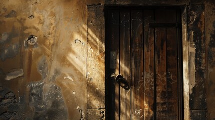 old wooden door