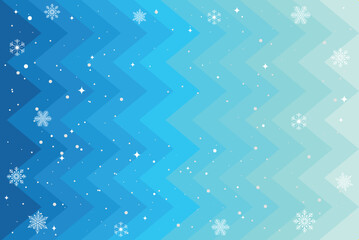 Winter abstract background with snow and snowflakes