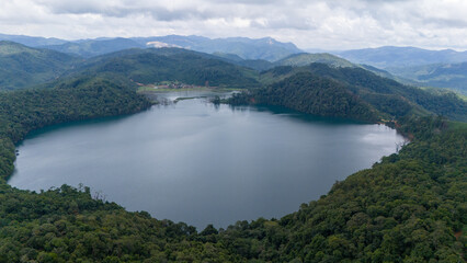Nong Far Lake at Attapeu, Laos
Nong Fa Lake or Nongphatom Lake ('Blue Lake') is a volcanic crater lake in the mountains of Sanxay District, Attapeu Province, southeastern Laos, in the Dong Ampham Nati