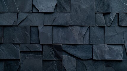 Obraz premium Dark Slate Stone Wall Texture Background