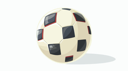Obraz premium Soccer Game Ball Vector Isolated on White Background