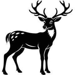 Obraz premium Animals silhouette vector image