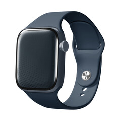 Blank smartwatch screen png, transparent background