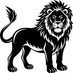 Obraz premium Animals silhouette vector image