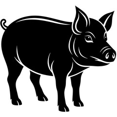 Fototapeta premium Animals silhouette vector image