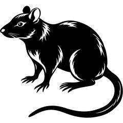 Obraz premium Animals silhouette vector image