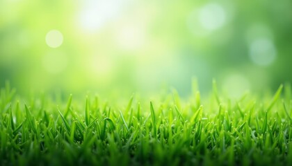 Fototapeta premium Vibrant green grass a symbol of natures vitality