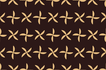 Ethnic Traditional ikat motif fabric pattern geometric style.Ikat embroidery Ethnic oriental pattern brown background wallpaper. Abstract,vector,illustration.Texture,frame,decoration.