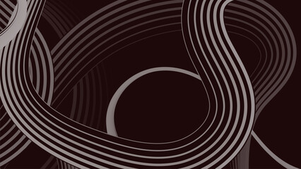 Naklejka premium brown stripes random organic vector background 