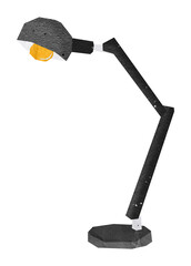 Office desk lamp png sticker, furniture image, transparent background