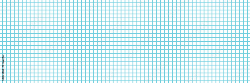 Poster square wire fence mesh. blue check and grid seamless vector pattern.