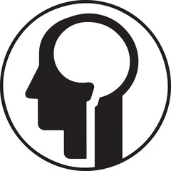 Unique logo silhouette vector art illustration