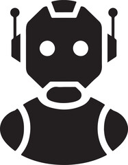 Unique logo silhouette vector art illustration