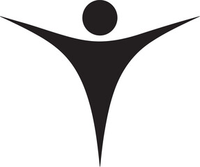 Unique logo silhouette vector art illustration