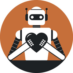 Unique logo silhouette vector art illustration