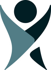 Unique logo silhouette vector art illustration