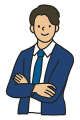 PNG Well dressed confident businessman portrait png sticker, transparent background