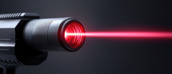 Defense technologies using laser wavelength, visualizing the use of specific wavelengths for targeting, communication, and weapon systems